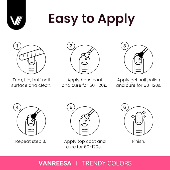 VANREESA Gel Nail Polish Kit with U V Light 53 Pcs Gel Polish Nail Set 36 Colors Nail Polish Set + Base and 4 Effects Top Coat with Manicure Tools Complete DIY Nail Kit Gifts for Women Girls