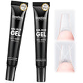 Beetles 2Pcs 20g Nail Glue Gel, No Wipe, Hands-Free Tipex Solid Nail Glue Gel, Super Strong for Acrylic Nails Extension Fake Nails, 3D Nail Art, Great for Home & Salon Use, U V Light Required