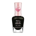 Sally Hansen Color Therapy Nail Polish | Biotin, Argan Oil, Long Lasting, Healthy Nails, Nail Strengthener, Semi-Opaque | 480 Everything Zen | Sage Green Nail Color