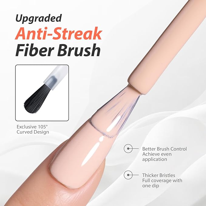 Makartt Ultra-Pigmented Gel Nail Polish Nude 15ml, One N'Done Nude Gel Polish One-Coat High-Gloss Ceramic Shine, Salon-Grade UV Nail Art Manicure DIY Salon Home - Barely There