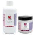 Odorless Liquid Monomer + Clear Acrylic Powder - Professional System for Nail Extension, Non-Yellowing Effect and EMA Formula – Kit 8 Oz.
