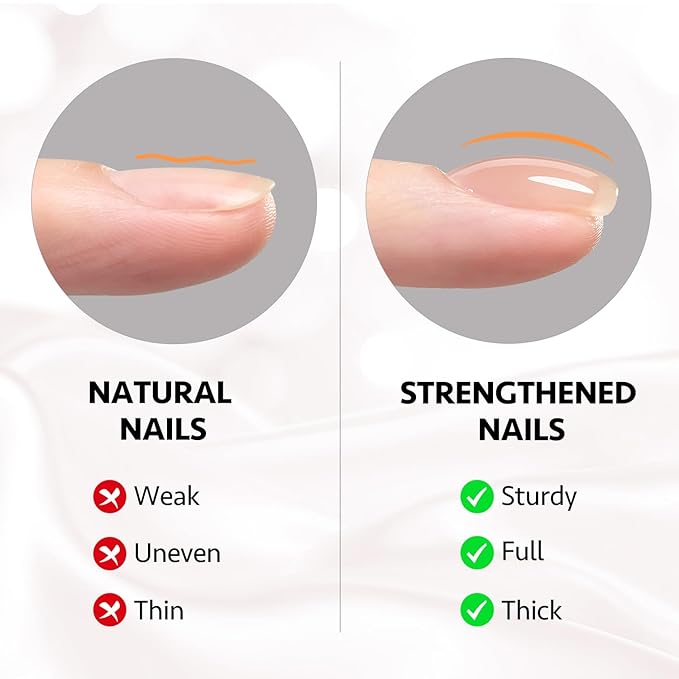 GAOY 6 Colors Builder Gel Set for Nails, Milky White Pink Nude Sheer Jelly Nail Strengthener, Soak Off Nail Extension Hard Gel, Yummy Jelly, Base Coat Top Coat Needed