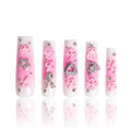 LOVFUL Press on Nails Pink Bliss Blush | Handmade with Full Covered Crystals | Reusable Full Cover Nails | Square Mid length 1.7 in | H141-M