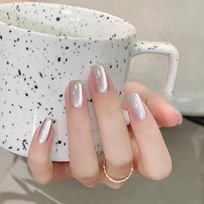 Major Dijit Cat Eye Gel Nail Polish 15ml Moonlight Glass Smoothie Cateye Soak Off U V LED Magnetic Shimmer Velvet Gel Nail Polish Nail Art Manicure Salon DIY Home (C12)