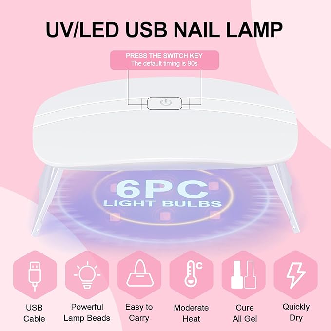 COSCELIA Acrylic Nail Kit for Beginners with Everything Professional Acrylics Powder 6pcs Gel Nail Polish 18pcs Glitter Decoration Powder Nails Kit Acrylic Set with Drill Light Gifts for Women
