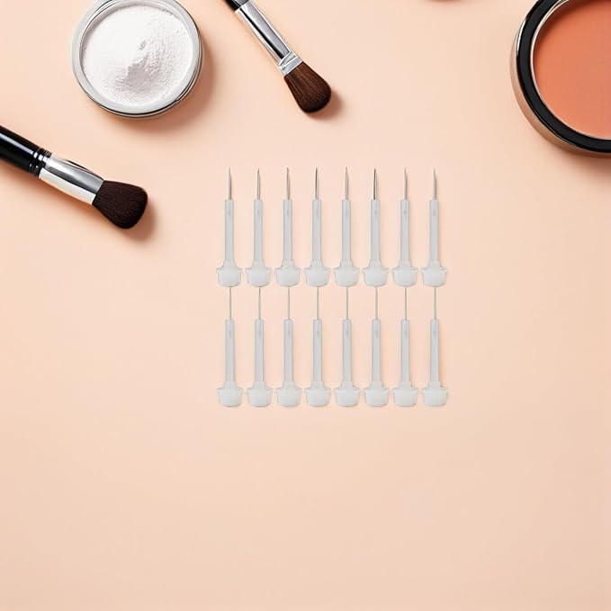 Beaupretty Replacement Nail Polish Brush Set 20 Pcs Liquid Applicators for Precise Nail Art and Dip Powder Application Hand and Foot Care