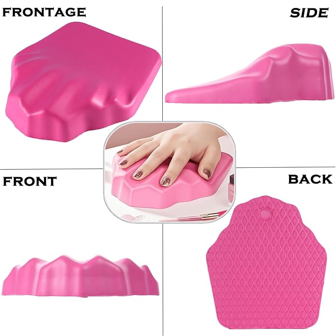 arm rest for nails tech 4pcs Silicone nail accessories,nail arm rest manicure arm rest nail hand rest arm rest for nails Suitable use at home Nail Technician Use Must Have Nail Pillow