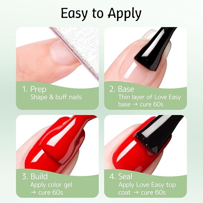 Base Coat Gel Polish Set for Nails, 2 Pack Clear Crystal Strengthen Apex Building Enhance Reinforce, Long Lasting 28+ Days, Safe Formula Protect Uneven Thin Damaged Weak Nail（U V Lamp Cured）