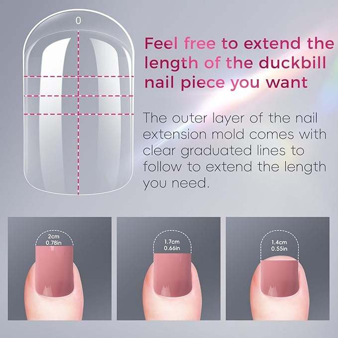 krofaue Dual Toe Forms - Poly Extension Gel Toenail 150pcs Reusable Full Cover Dual Nail Forms for Builder Toenails Nail Molds for Manicure DIY at Home