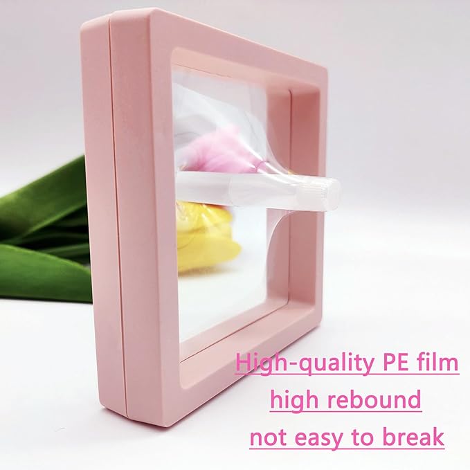 32 Pack Press On Nail Packaging Boxes - 3D Floating Storage and Display Box With 90pcs Double Sided Adhesive Tape for Nail Tech