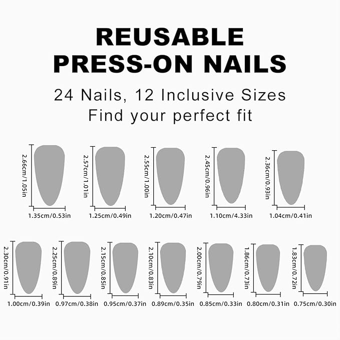 Orange Press on Nails Medium Almond Fake Nails Press ons with Design Gold Glitter Swirl Wave Acrylic False Nails Glue on Nails Artificial Glossy Stick on Nail for Women Girls Manicure Decoration 24Pcs