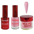 WAVEGEL Soak-Off Gel, Nail Lacquer & Acrylic/Dip Powder Matching Set - Queen Collection - #081 Pink Magnificence