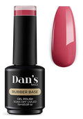 Dan's Nails Red Calypso Rubber Base Gel Polish | for Nail Tech Salon Professional Russian Manicure, Nail Art