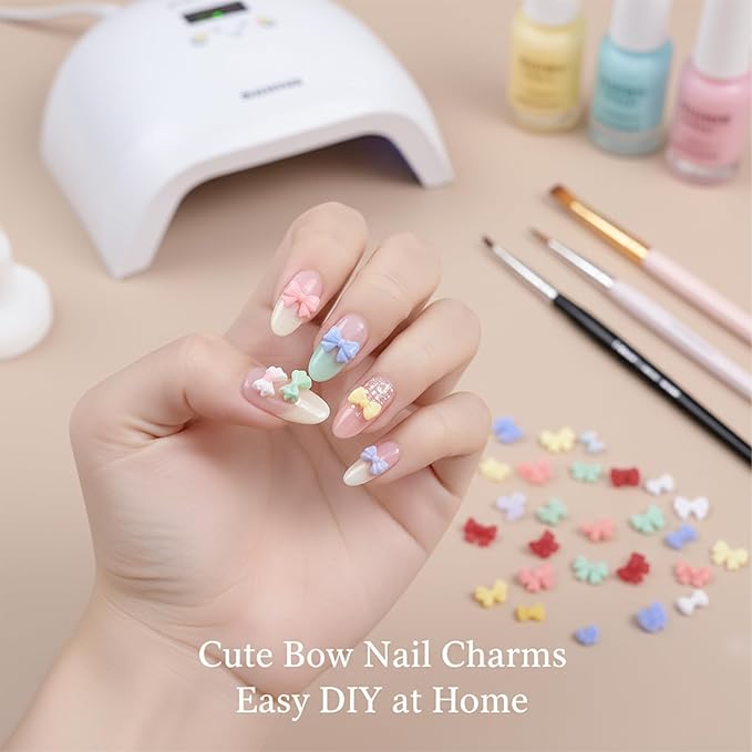 1 Pcs Bow Silicone Nail Art Molds for Women Resin Nail Design