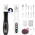 2 Pack Portable Electric Nail Drill Polisher – 10-in-1 Versatile Tool with 100PC Sanding Rings for DIY Care, Black+White