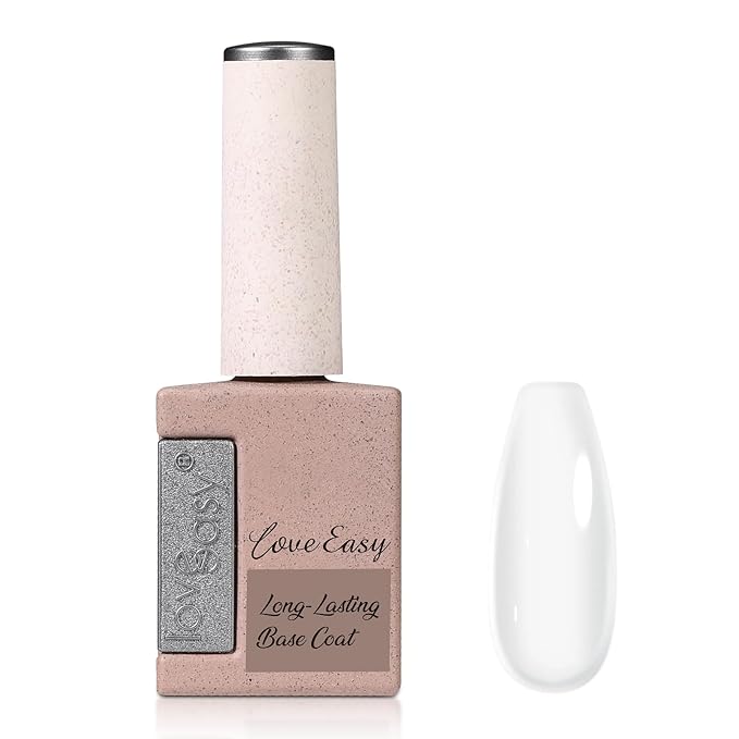 Rubber Base Coat for Nails, Clear Crystal Gel Polish for Strengthen Apex Building Enhance Reinforce, Protect Uneven Thin Damaged Weak Nail U V Last 30+Days（Long Lasting, pH 5）