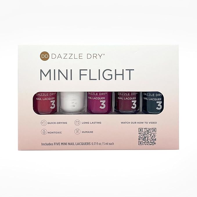 Dazzle Dry Mini Flight - Ready, Set, Dry in 5-5 Mini Lacquers