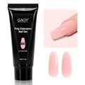 GAOY Poly Gel, 60g Clear Pink Builder Gel Nail Enhancement for Beginner & Professional Salon DIY at Home
