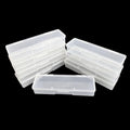 8PCS Manicure Tool Box, Plastic Storage Personal Box Nail Implement Organizer Case Box for Nail Art Pedicure Supply (Clear)