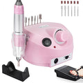 30000rpm Electric Nail Drill Professional Electric Nail File Efile Set for Acrylic, Gel Nails, Manicure Pedicure Polishing Shape Tools Nail Polisher with 6 Nail Drill Bits & Bands