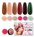 Legacy Nails Professional COLLECTION Acrylic Powder Kit 6 Colors Nail Art Set for Manicure DIY for Dip & Acrylic Nail Extensions (BELLA FIORE COLLECTION)