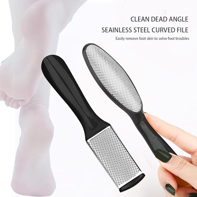 Professional Pedicure Tools Set, 10 in 1 Stainless Steel Pedicure Foot Supplies Set, Foot Files Kit, Callus Remover, Pedicure Tools for Feet Spa