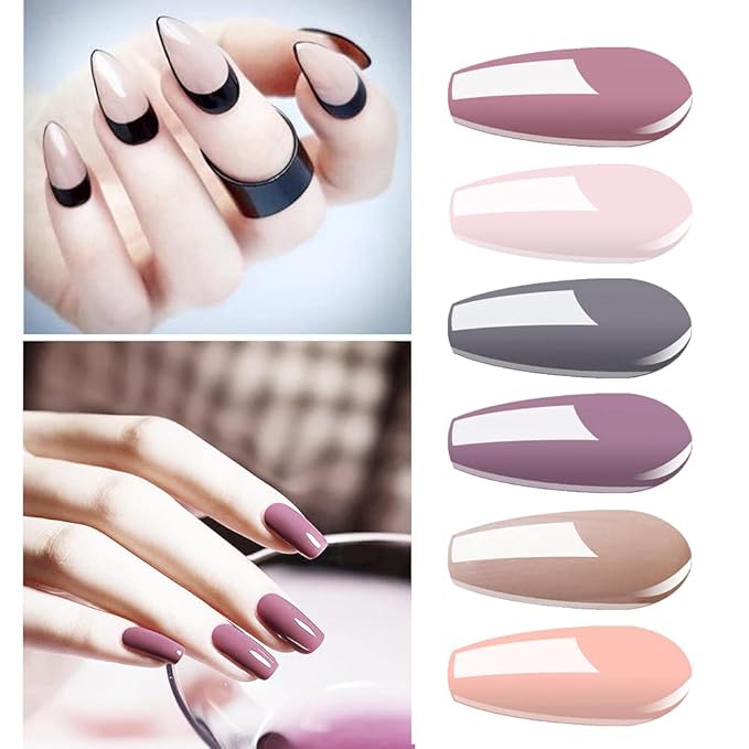Vishine 24 Colors Gift Set Gel Nail Polish Kit Soak Off UV LED Nail Gel Polishes for Nail Art 8 ML/PC Pack of 24 Pretty Colors Series Kit