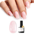 modelones Pink Gel Nail Polish Jelly Nude Pink Gel Polish French Tip Base Colors Sheer Nails Translucent Soak Off U V 15ML