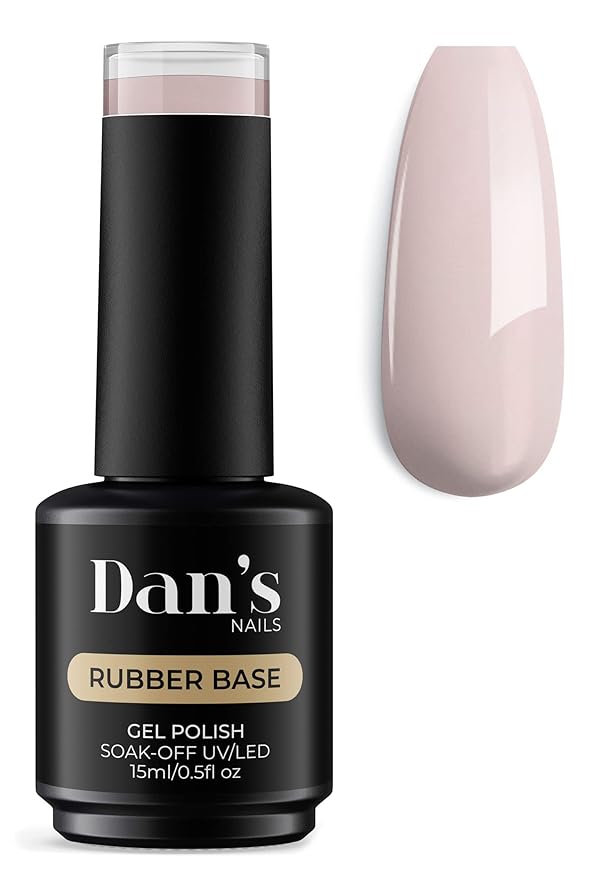 Dan's Nails Vanilla Cream Rubber Base Gel Polish | for Nail Tech Salon Professional Russian Manicure, Nail Art