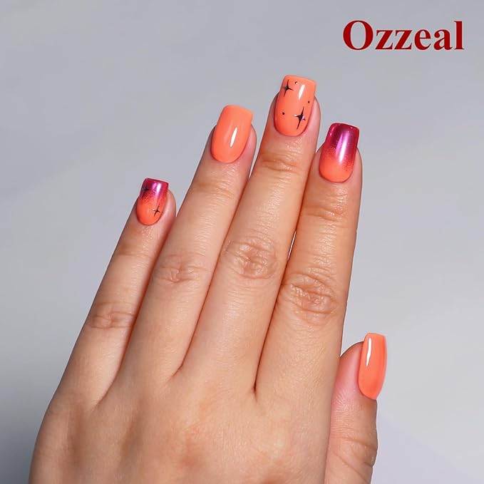 Pastel Gel Polish, 0.5 Fl Oz Pastel Coral Gel Nail Polish Spring Summer Soak off LED UV Gel Nail Polish Art Starter Manicure Salon DIY Nail Gel Polish Design