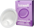Menstrual Disc Alternative to Tampons | Organic 100% Medical-Grade Silicone | Leak-Free, Reusable & FSA Eligible Feminine Product | Hypoallergenic, BPA-Free, with Sterilizer & Travel Pouch (L)