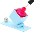 Nail Polish Holder - Anti-Spill Nail Polish Organizer Case-Nail Care Products with Rubber Pad Grippy Bottom & Wide Stable Base-Nail Polish Holder and Organizer for Mani/Pedi, Nail Art Tools (BAE Blue)