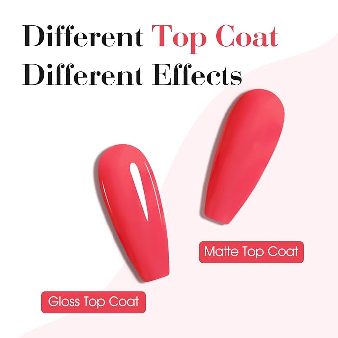 CANNI Bright Red Gel Nail Polish, 1Pcs Red Gel Polish Color Nail Polish High Gloss Soak Off U V Nail Manicure Salon DIY