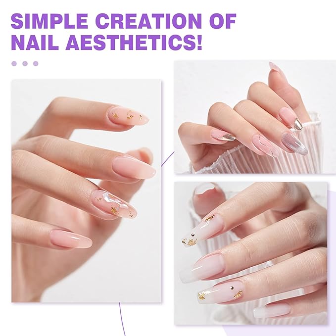 SAVILAND Gel Nail Glue with Lamp: U V Nail Glue Gel DUO for Nails Tips 15 ML and U V Light for Nails Fast Curing Gel Extension DIY Manicure Art Home Salon Gift