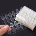 Mwellewm 240 Pcs 10 Sheets Nail Glue Stickers Double Side for Press on Nails Stickers,Waterproof Breathable False Nail Tips Jelly Adhesive Nail Tabs Glue