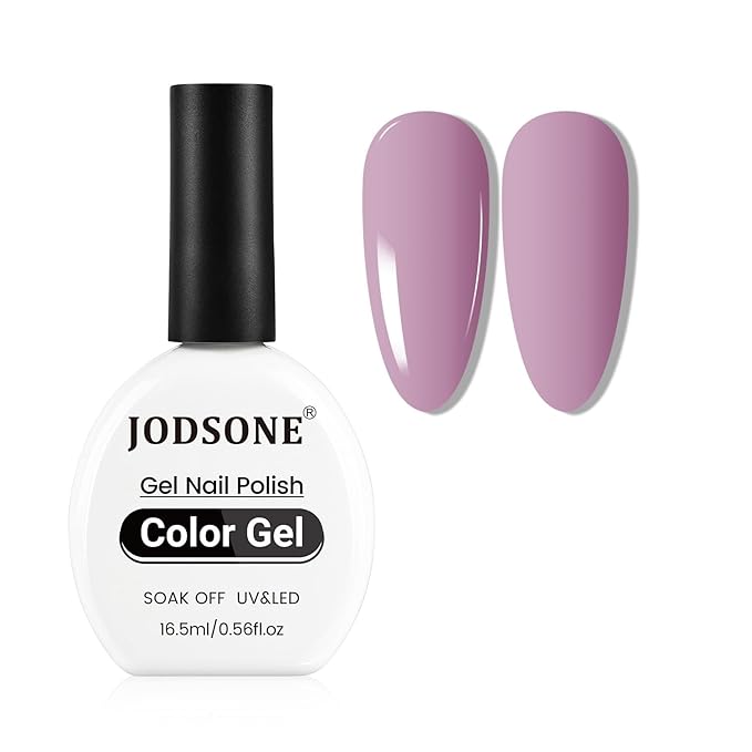 JODSONE Gel Nail Polish Light Purple 16.5ml Gel Polish Nail Gift Soak Off U V Nail Lamp Art Manicure Salon DIY Home for Women Girls