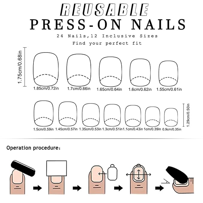 Short Square Press on Nails Purple Full Cover Fake Nails Pure Colour Acrylic Nails Glossy Glue on Nails Cat Eye Light Gel Nail 24 Pcs Artificial False Nails Removable Stick on Nails for Women