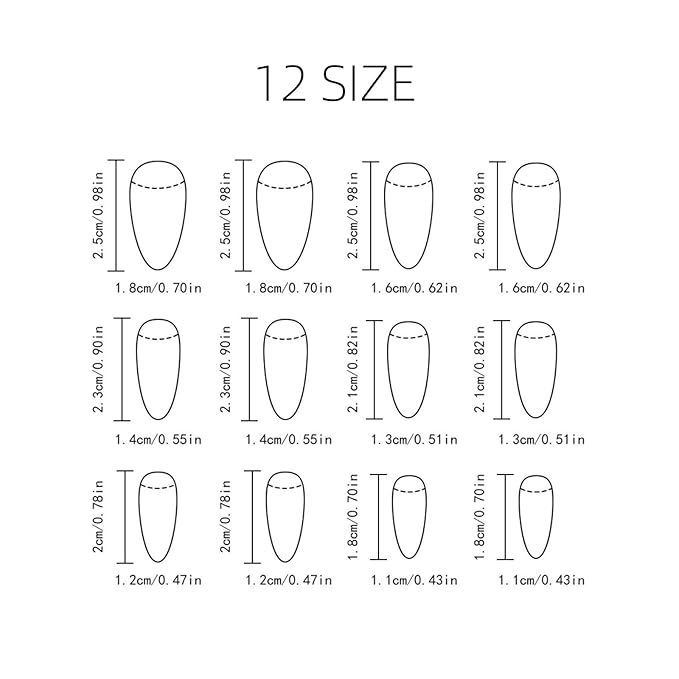 Press On Nails Almond Christmas, French Tip Press on Nails Short, Glue On Nails for Women Gift, Supremely Fit Natural Reusable Stick On Nails in 12 Sizes -24 Fake Nails Kit, French Spark Green