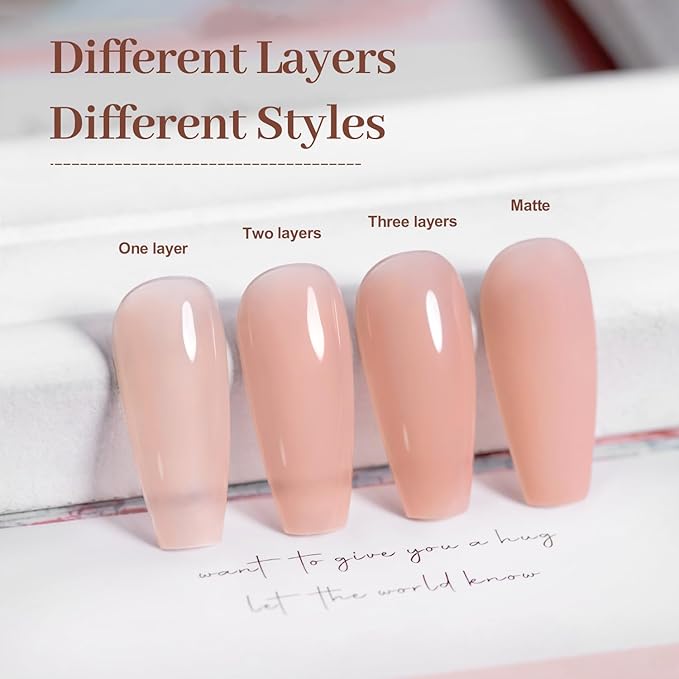 RARJSM Rubber Base Coat Gel Polish Nude Gray Mauve Pink Skin Tone Rubberbase Gelpolish for Nails Natural Color French Manicure Extend Soak Off Curing Requires Single Bottle 15ml Salon Home DIY Use
