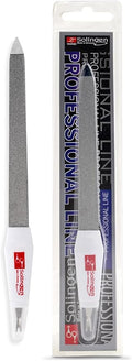 Solingen Sapphire Nail File & Cuticle Trimmer – Dual-Sided Professional Nail File for Fingernails & Toenails – Durable German Steel 2-in-1 Manicure Tool (Smal Size)