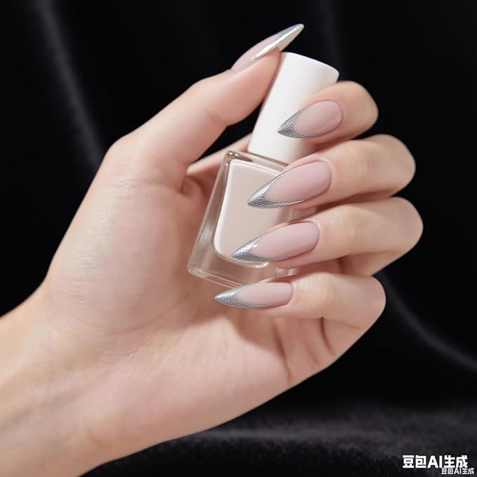 Almond Gel Nail Tips, 600PCS Pre - Etched Clear Fake Nails, 10 Sizes Full Cover Soft Acrylic Press - On Nail Extensions, No C Curve, DIY Manicure at Home