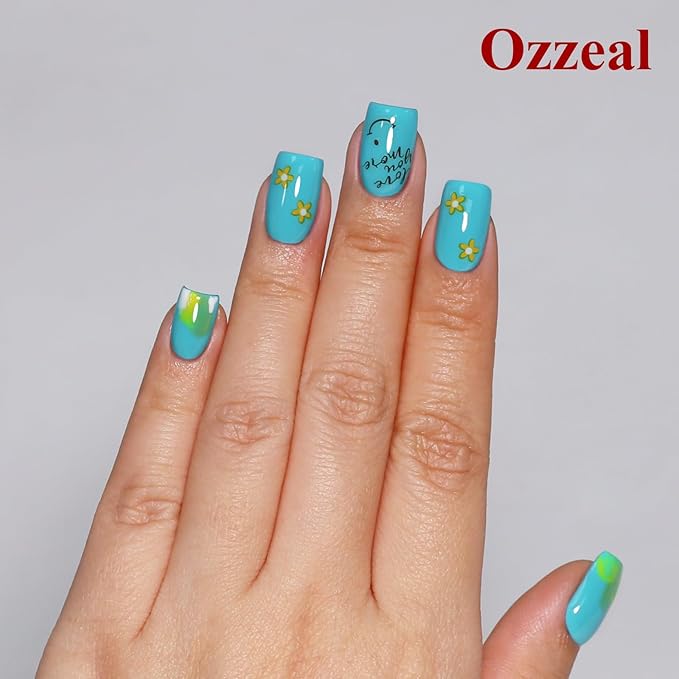 Gel Polish, 0.5 Fl Oz Baby Blue Gel Nail Polish Spring Summer Soak off LED UV Gel Nail Polish Art Starter Manicure Salon DIY Nail Gel Polish Design