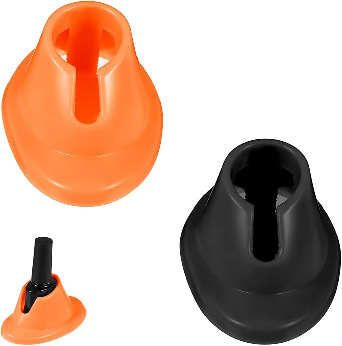 2PCS Nail Polish Bottle Holder Soft Rubber Nail Polish Bottle Holder Anti-Spill Bottles Stand Nails Holders For Painting Manicure Display Tools Nails Polishes Accessories Nailart Supplies