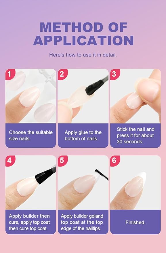 216Pcs Short Press on Nails Square Fake Nails White French Tip False Nails Kit Square Soft Gel Nail Tips Nude Acrylic Nails Art for Women Manicure 9 Colors