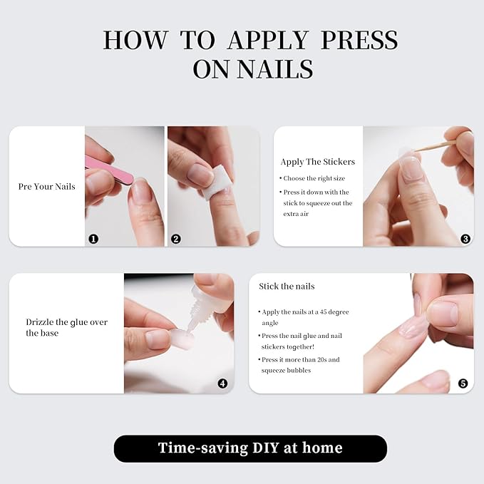 Brown Press On Nails Short Square 24pcs, Nude Coffee False Nails with Gold Leaf Design, Glossy Acrylic Stick On Nails, Natural Reusable Glue On Fake Nails Kit for Women