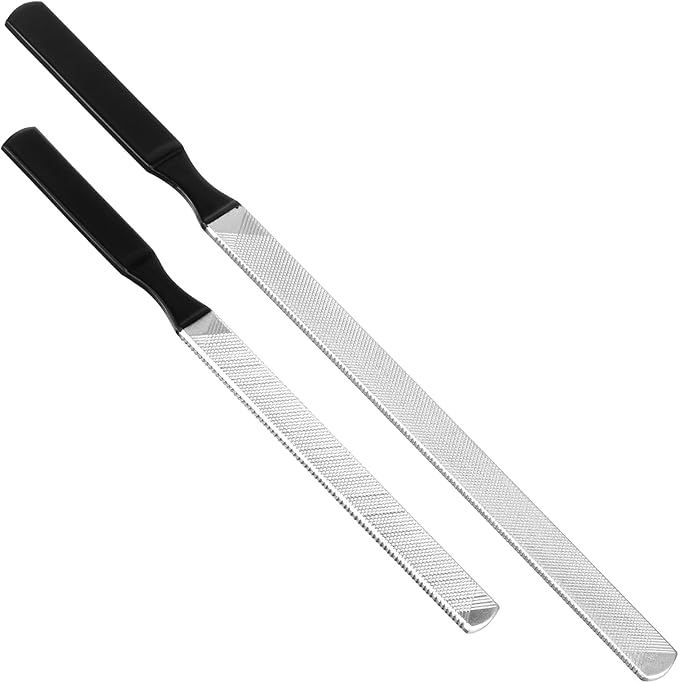 2 Pcs Toe Nail Files for Thick Nails, Dog NailFile Board Stainless Steel Coarse Nailfile Nail Care Tool for Men, Women, Dogs