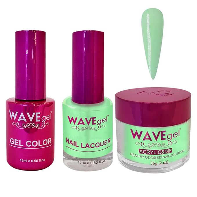 WAVEGEL Soak-Off Gel, Nail Lacquer & Acrylic/Dip Powder Matching Set - Princess Collection - #48 Tortoise