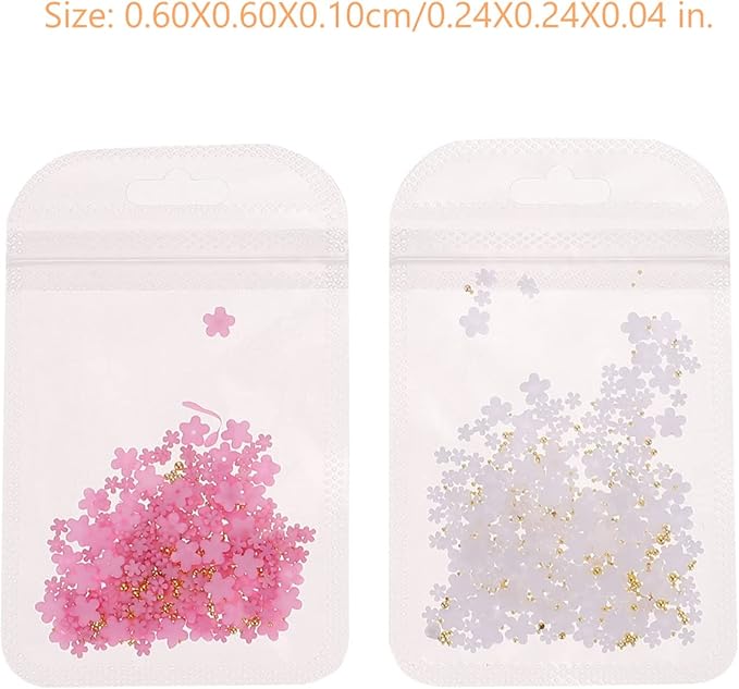 5packs Flower Nail Charms for Women Girls Nail Art Decorations Floral Designs for Art and Elegant Manicures