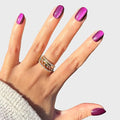 Olive & June Instant Mani Press-On Nails (Glue) | 42 Fake Nails, 21 Sizes | Non-Toxic, Long-Lasting Recycled Materials Realistic Look | Salon-Quality at Home | Extra Short, Round | Plaza Velvet