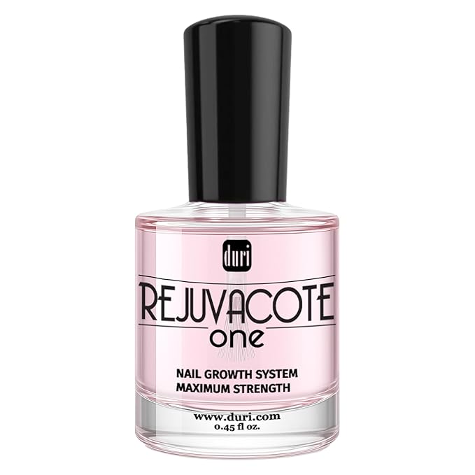duri Rejuvacote 1 Original Maximum Strength Nail Growth System Base, Top Coat - Nails Hardening, Repair, Chipping, Strengthen, Breaking and Brittle Treatment, by Duri cosmetics (Pack of 1)
